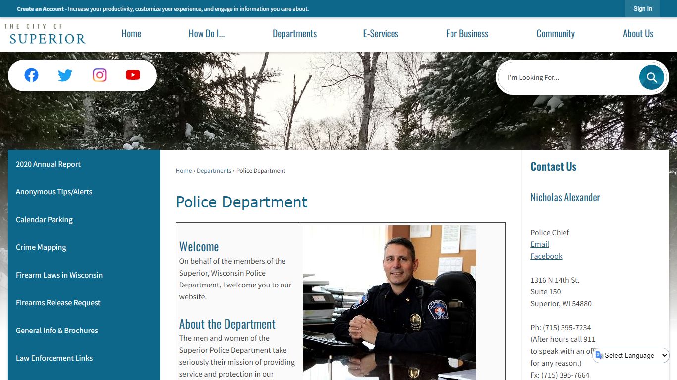 Police Department | Superior, WI - Official Website